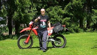 Kriega OSBASE and OS18 First Look  Honda CRF300L TET trip to Norway preparations [upl. by Nohsyar955]