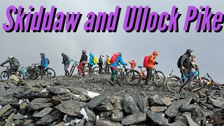 Biiig group ride in the Lake District Skiddaw summit emtb mtb [upl. by Nehgam]