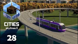 Cities Skylines 2 S328 Wir brauchen eine Strassenbahn also besorgen wir uns eine [upl. by Ahsilef62]