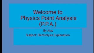 Electrolysis Reaction Explanation Class 12th Physics AnodeCathodeElectrode viralvideo [upl. by Terr]