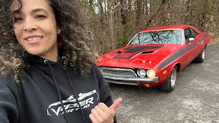 Kandace Springs and her 1974 Dodge Challenger [upl. by Eirelav]