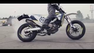 Husqvarna 701 Supermoto  The best promotion video ever [upl. by Anihsit]