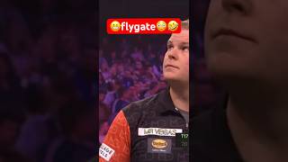 😬flygate Grand Slam of Darts Mike de Decker 🤩🤣Dart [upl. by Adall416]