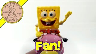 SpongeBob SquarePants Riding a Jellyfish Candy Fan Nickelodeon [upl. by Neirod274]