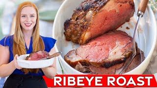 Easy Garlic amp Herb Ribeye Roast Beef Recipe  Perfect for holidays [upl. by Drofnats]