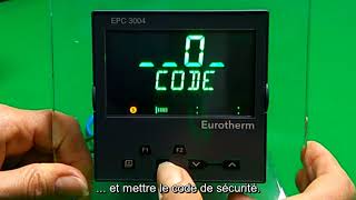 Régulateur programmable EPC3000  Modifier les paramètres [upl. by Paule]