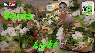 Sopes LIGHT  recetas mexicanas light [upl. by Solohcin]