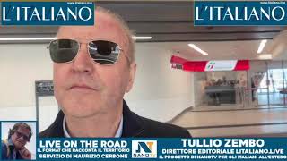 Live con Tullio Zembo direttore editoriale de quotLITALIANOquot [upl. by Gadmon]