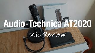 Audio Technica AT2020  XLR Microphone Review Youtube Podcast Streaming [upl. by Neeka]