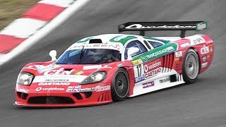 Saleen S7R GT1 racing at Nürburgring  70L V8 engine pure sound [upl. by Honebein]