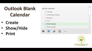 Outlook Blank Calendar [upl. by Noloc329]