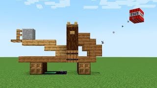 MINECRAFT CATAPULTA FÁCIL TUTORIAL [upl. by Burleigh851]