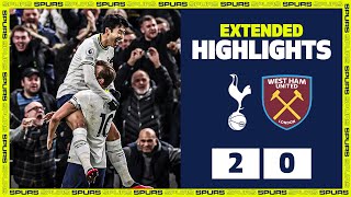 Son and Royal burst Hammers bubble  EXTENDED HIGHLIGHTS  Spurs 20 West Ham [upl. by Alston710]