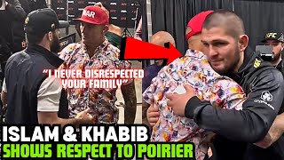 Islam Makhachev And Khabib Visits Dustin Poirier After UFC 302 RESPECTFUL MOMENT [upl. by Sunev]