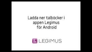 Ladda ner talböcker med appen Legimus för Android [upl. by Anaiq865]