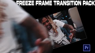 Free freeze frame transition pack for premiere Pro [upl. by Enela174]