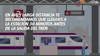 Nuevo procedimiento de embarque para trenes Ave Larga Distancia y Avant [upl. by Htnamas]