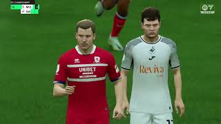 EA FC 24  Middlesbrough vs Swansea City  Championship 2024 ft Latte Lath Burgzorg  PS5™ 4K60 [upl. by Rocky]