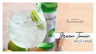 Green Tonic  MONIN Maçã Verde e Beefeater Gin  MONIN Homemade [upl. by Enelrihs92]