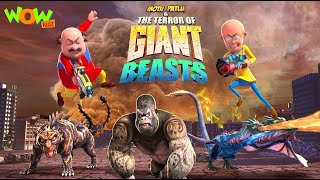 The Terror Of Giant Beasts  New Hindi Cartoon Movies  Motu Patlu Movie  Wow Kidz  spot [upl. by Ennahgiel]