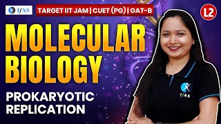 Prokaryotic Replication for IIT JAM Biotechnology  GAT B  CUET PG 2025  Molecular Biology  L2 [upl. by Izmar]