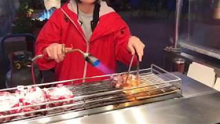 Flame Grilled Cubed Steak Kenting National Park Taiwan [upl. by Wildon]