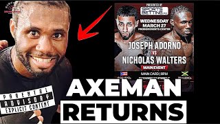 Nicholas “Axeman” Walters Returns Against Joseph Adorno On Probox TV [upl. by Tuorah]