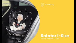 Rotator iSize Plus Car Seat  How to adjust the headrest  Ickle Bubba [upl. by Feola]