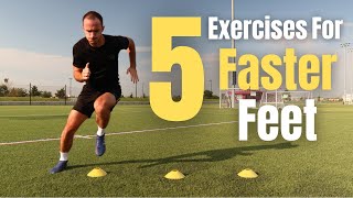 5 Exercises For Fast Feet  Improve Your Speed Agility and Quickness  SoccerFootball Training [upl. by Ainad]