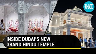 A dream come true Take a tour of Dubais grand Hindu temple now open for devotees  Watch [upl. by Gerstner]