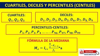 628 CUARTILES DECILES Y PERCENTILES [upl. by Leonardo]