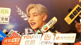 190411 MarkGOT7 Weibo Starlight Awards interview [upl. by Hamo656]