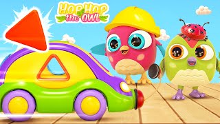 Baby cartoons for kids Learning baby videos Cartoon full episodes Learn shapes amp Hop Hop the owl [upl. by Ladew]