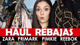 SUPER HAUL REBAJAS ROPA Zara Primark Pimkie Reebok Sephora Maybelline  PetitSweetCouture [upl. by Leirraj931]