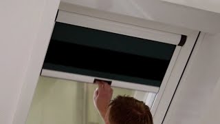 Instalación cortina oscurecimiento ventana tejado Roto Maydisa [upl. by Egamlat]