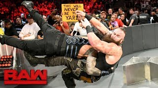 Roman Reigns vs Braun Strowman  Last Man Standing Match Raw Aug 7 2017 [upl. by Quenna651]