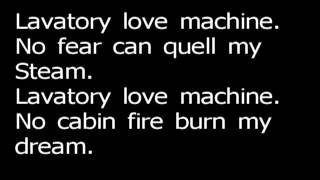 Lavatory love machine  Edguy Lyrics [upl. by Airetak]