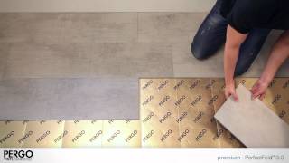 Installing Pergo vinyl with PerfectFold 30 clicksystem [upl. by Aidaas]