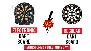 Electronic Dart Board vs Regular Dart Board [upl. by Hildegard]