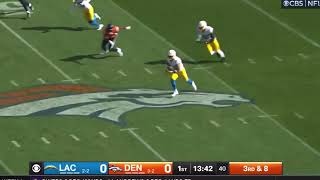 Bo Nix Throws Interception to Elijah Molden  Chargers vs Broncos [upl. by Dru]