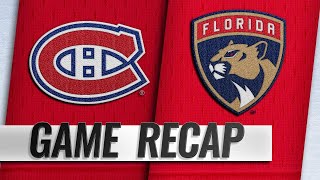 Barkovs hat trick propels Panthers past Habs 63 [upl. by Revned]