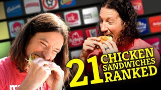 21 Chicken Sandwiches In 1 Day The Ultimate Tier List Ranking [upl. by Nyraa]