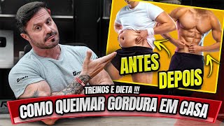 COMO PERDER A BARRIGA TREINANDO EM CASA [upl. by Atiruam883]