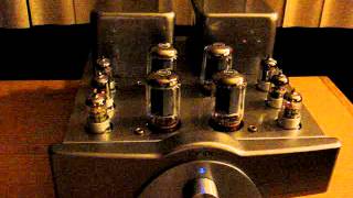 Onix SP3 Integrated Amplifier Tung Sol 5881 Tube sound Klipsch F30 speakers [upl. by Rudolfo911]