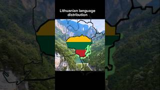 Lietuvių kalbos paplitimas Lithuanian language distribution [upl. by Sucramrej42]