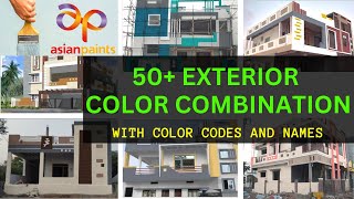 Color Combination For home outside With Color Codes and names From Asian Paints 2024 [upl. by Mcculloch564]