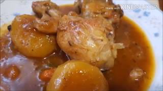 pollo en salsa con patatas de guarnición  Todo a la olla [upl. by Eenwat]