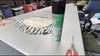 3M Hi Strength 90 Spray Adhesive Glue  How to Apply [upl. by Bartley319]