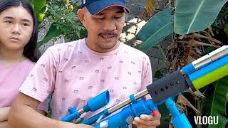 My new OWN VERSION PVC BOLT ACTION WITH PVC BALL VALVE AIRGUN RIFLE [upl. by Anawit]