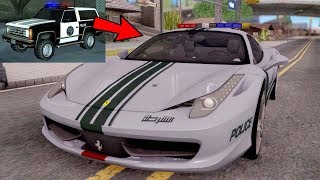 ► GTA SA ► How To Find Ferrari For the Police Ranger Car Mods [upl. by Ahsinnor]